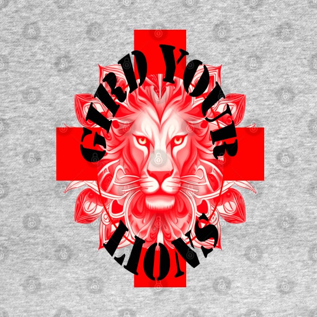 Gird Your Lions England Coach Fun Idiom Red Lion by taiche